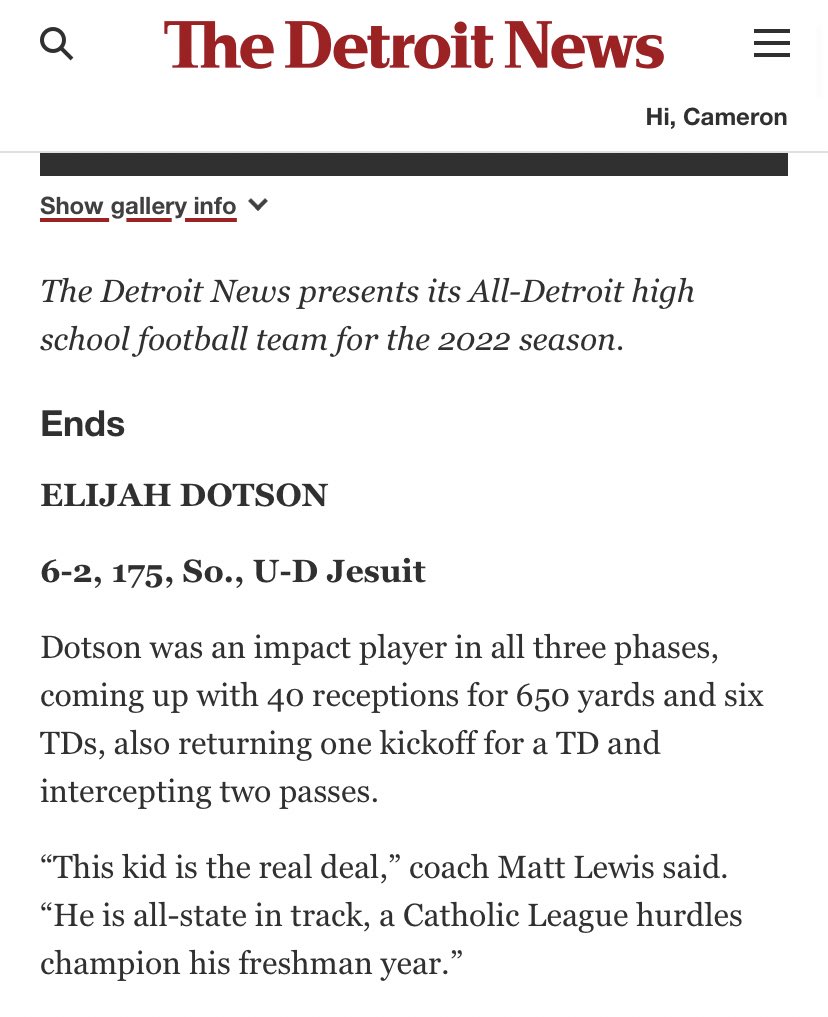 Blessed to be First Team All Detroit❤️ <a href="/CoachMattLewis/">Matt Lewis</a> <a href="/RisingStars6/">Rising Stars Academy</a> @RedHawksRecruit <a href="/UC_Recruiting/">Cincy FB Recruiting</a> <a href="/CoachCalley21/">Chris Calley</a> <a href="/CoachSlaughter2/">Coach Slaughter SLU</a> <a href="/M_White03/">Myles White</a>
