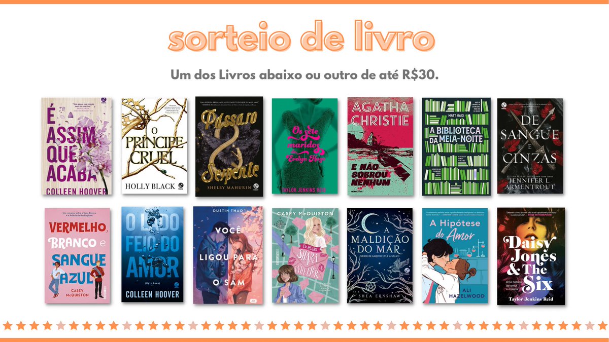 literapromos's tweet photo. 📚 Sorteio de Livro

🎖️ Prêmio: um dos Livros da imagem abaixo ou R$30 em Livros.

📌 Regras:

• Siga @LiteraPromos 
• RT e FAV nesse Tweet
• RT e FAV no Tweet fixado
• Comente o livro desejado

⚡️Resultado: 30 de Dezembro. https://t.co/SRW3YtL4WF