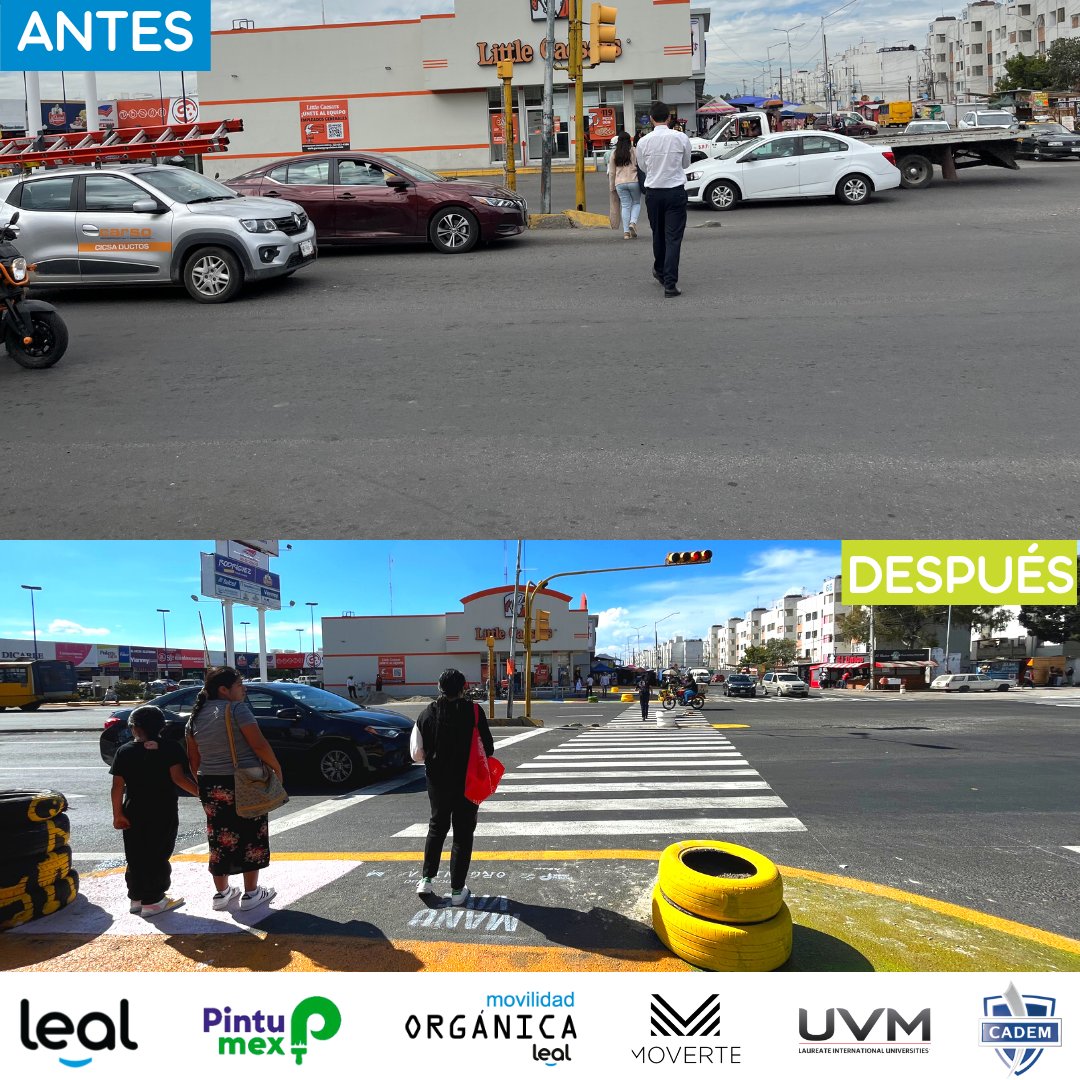 LupitaLeal_'s tweet photo. Un antes y un después, así se marca la diferencia de rápido y veloz ⚡️

La diferencia la marcaron toda la ciudadanía que asistimos para generar #CiudadesMásHumanas 

¡No lo olvides, LA CALLE ES DE TODOS! 🚶‍♂️🧑‍🦽🚲🛴🛼🛹🚌🚗 https://t.co/GfyaqPc37K