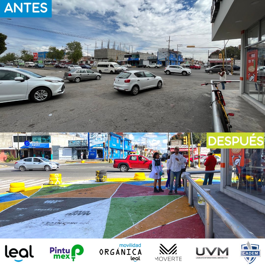 LupitaLeal_'s tweet photo. Un antes y un después, así se marca la diferencia de rápido y veloz ⚡️

La diferencia la marcaron toda la ciudadanía que asistimos para generar #CiudadesMásHumanas 

¡No lo olvides, LA CALLE ES DE TODOS! 🚶‍♂️🧑‍🦽🚲🛴🛼🛹🚌🚗 https://t.co/GfyaqPc37K