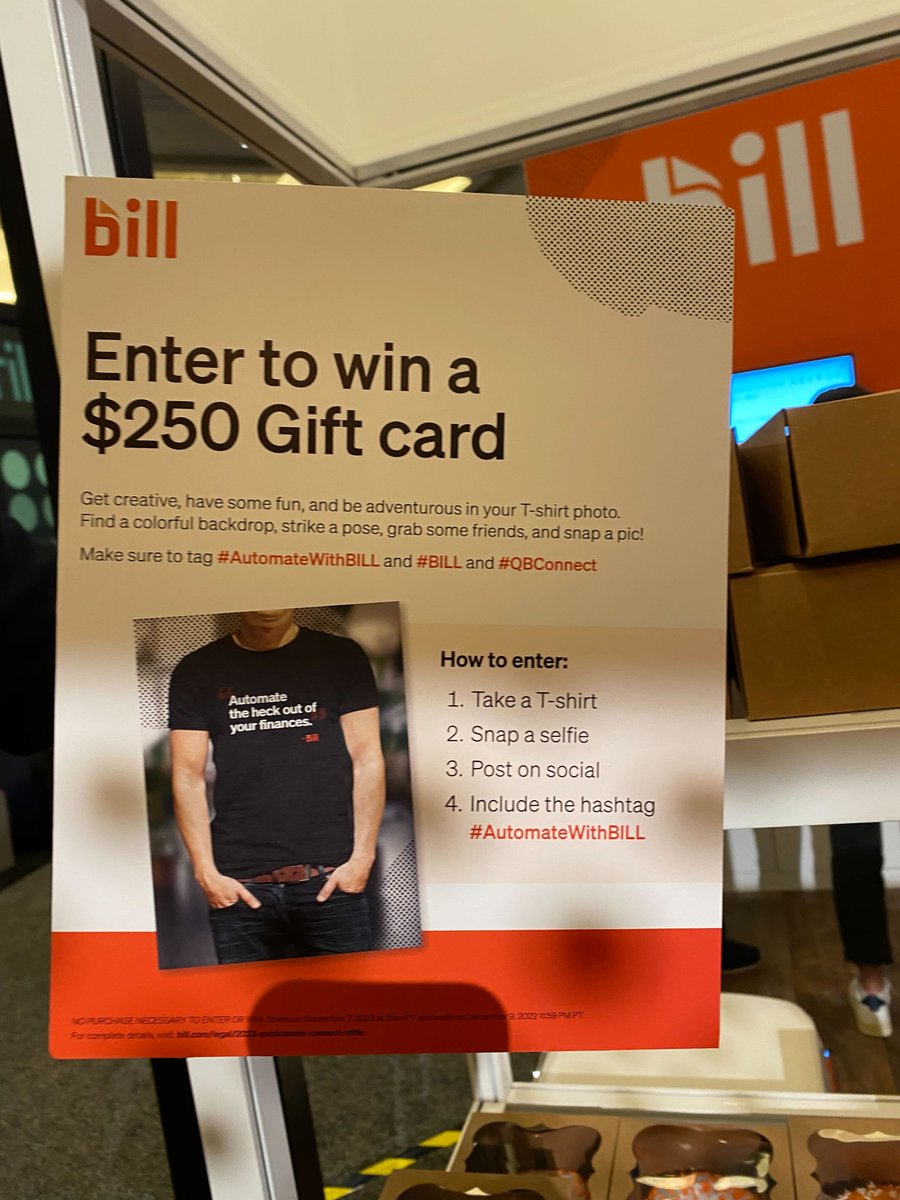 michellevilms's tweet photo. .@billcom brought a game to Las Vegas. Spot on! See photo for how #QBConnect attendees can participate and #AutomateWithBILL ? #BILL Stop by their booth. https://t.co/8ZO5jlEDEx