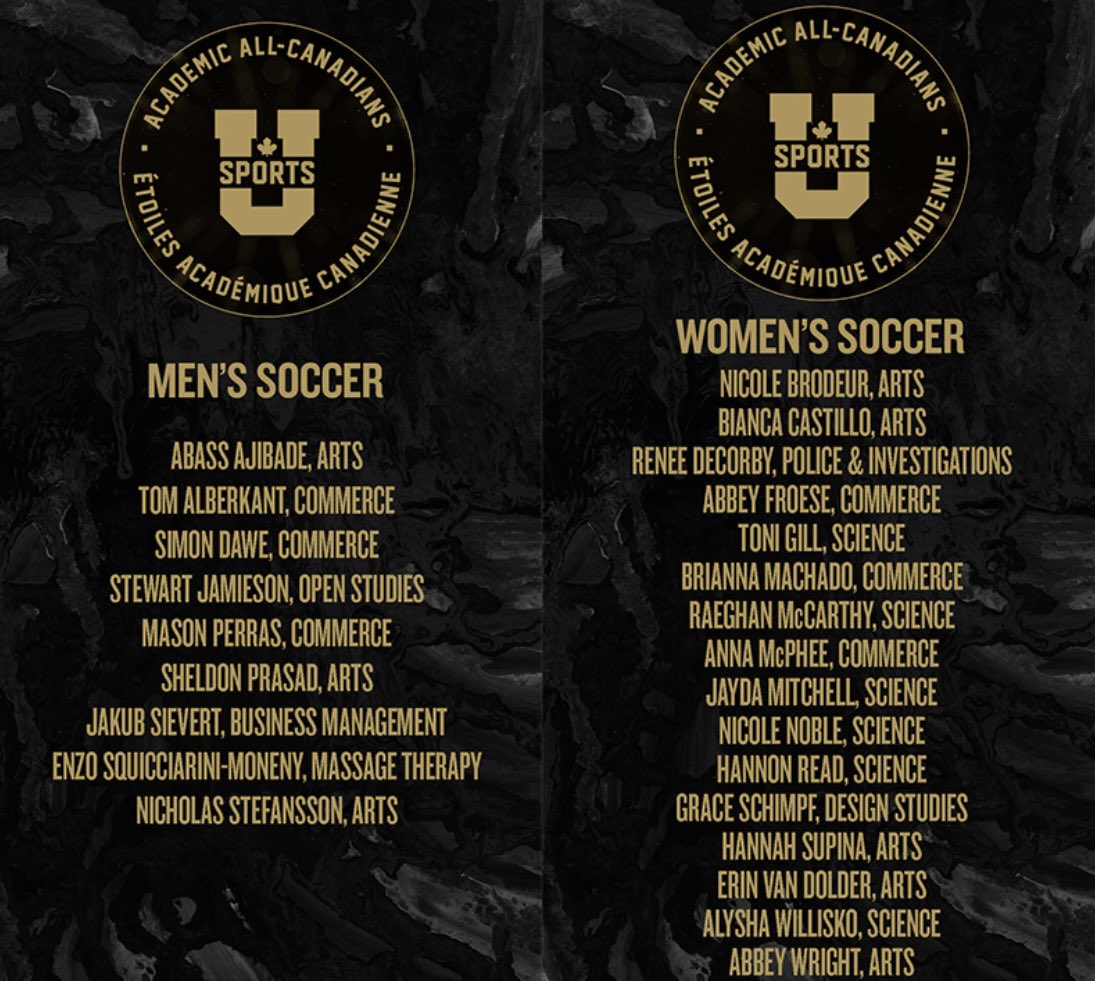 Congratulations to our 2021-2022 Academic All-Canadians! 📚🤩