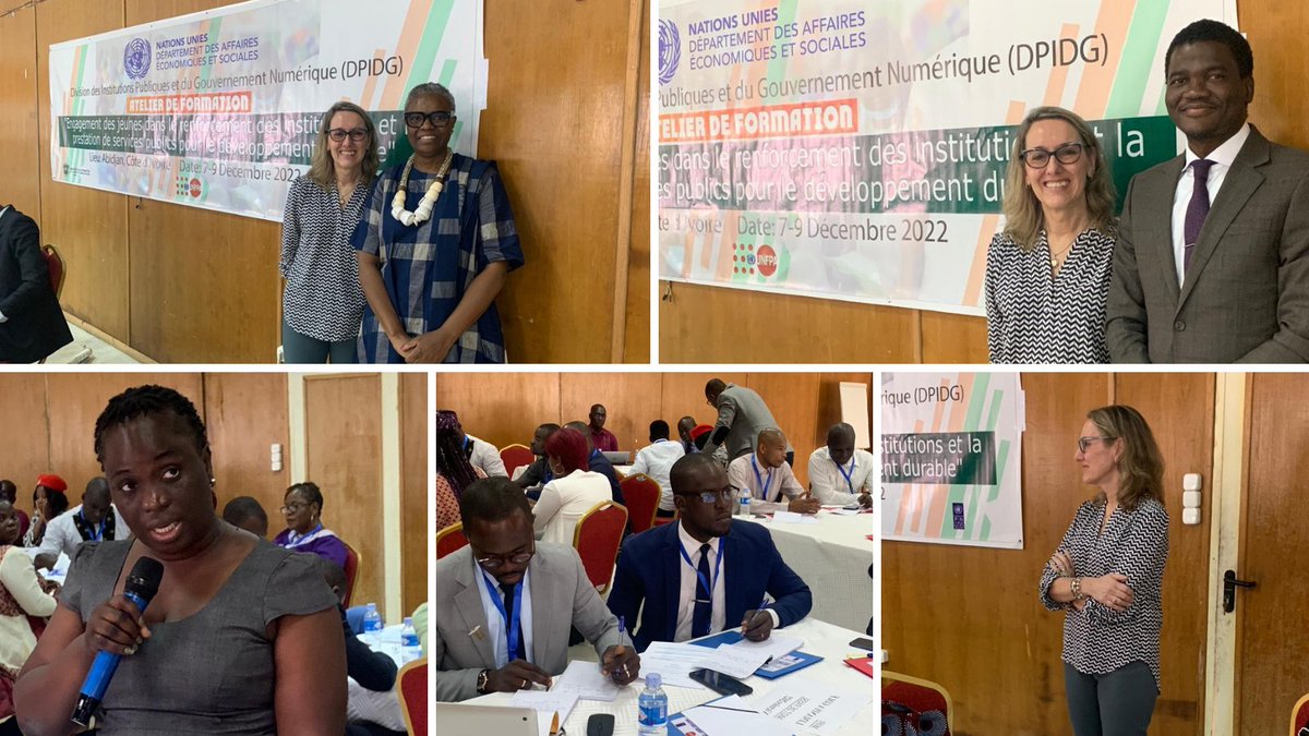 crislagier's tweet photo. Fue un verdadero placer trabajar con los jóvenes de #CôtedIvoire identificando desafíos, uniéndolos con los #ODS  (1 de 2) Samuel Danaa , Alcinda Honwana
@UNDESA #DPIDG https://t.co/jkfFcFBC7y