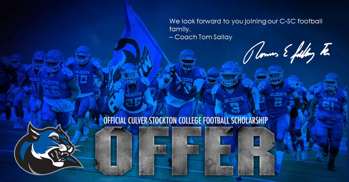Blessed to receive my first official offer from Cluver-Stockton College 🔵⚪️<a href="/CSCwildcatsFB/">Culver Football</a> Thank you, <a href="/CoachBowman55/">James Bowman</a>