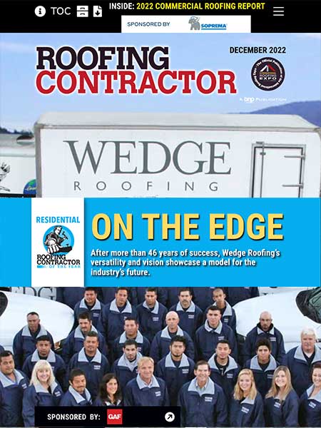 RoofContr's tweet photo. The December issue is here! 
https://t.co/FA8xx0yVcS

Thank you to this month's sponsors: @adamsandreese, @CarlisleSynTec, @Chem_Link, @gafroofing, @GeorgiaPacific, @GlueTalk, @RoofingExpo, @LorinIndustries, @SopremaUSA, and @VectorVacuums https://t.co/rBYeqhIxyB