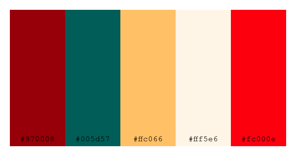 ColPaletteBot's tweet photo. Beep beep, here's a pretty color palette for you!
color-scheme.js parameters used:
- hue: 208
- variation: hard
- colors: #970008, #005d57, #ffc066, #fff5e6, #fc000e
Have a lovely evening!
#twitterbot #colorpalette #colors #palette #prettycolors https://t.co/zd9w44KuAb