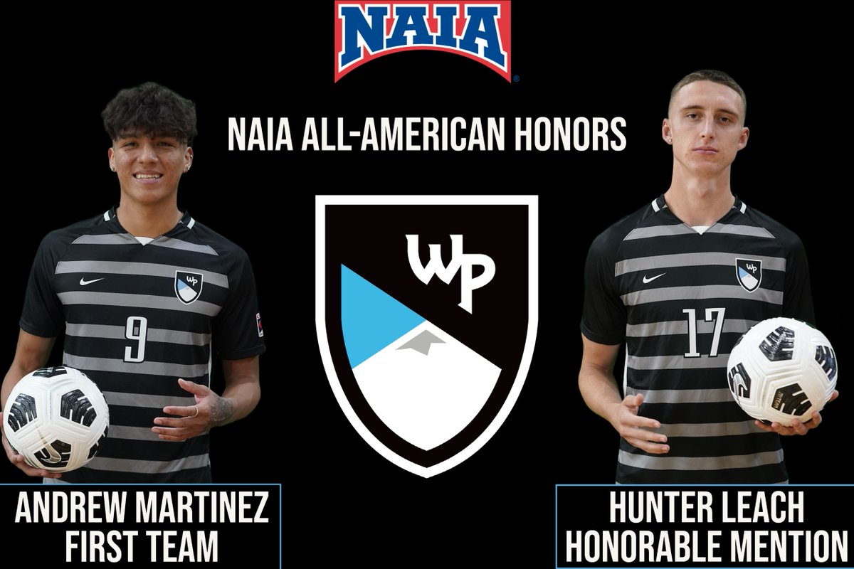 wpuknights's tweet photo. Congrats to Andrew Martinez and Hunter Leach for receiving honors in the NAIA's All-American selections!

Following a historic season Andrew was selected to the NAIA All-American First Team while Hunter received an honorable mention.

#GoKnights #ThatKnightLife https://t.co/rxDPeDSUR7