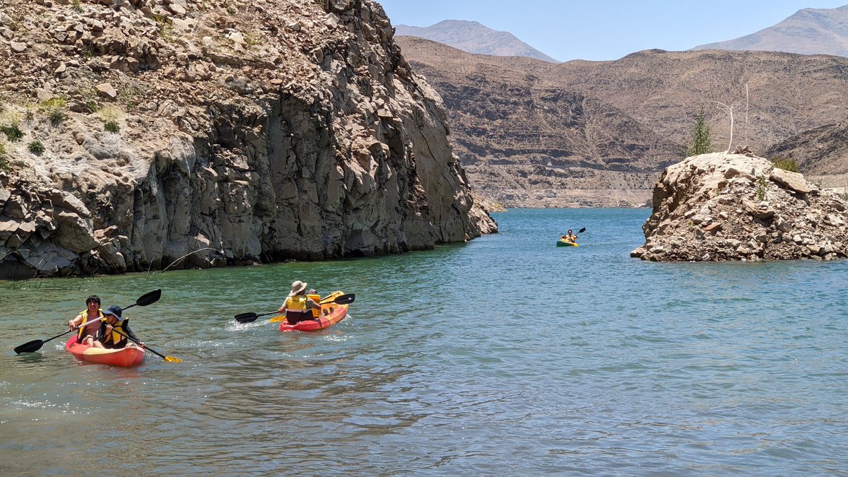 turismoadc's tweet photo. Imágenes de la cuarta jornada del Taller de #Kayak y Charlas para la Prevención, realizada el día 03-12 en el #EmbalseSantaJuana. Actividad gratuita enmarcada en el Proyecto #FNDR Actividades de Carácter Social, Prevención, Rehabilitación de Drogas y Medio Ambiente de la #CMTADC. https://t.co/XzgIznB9pH