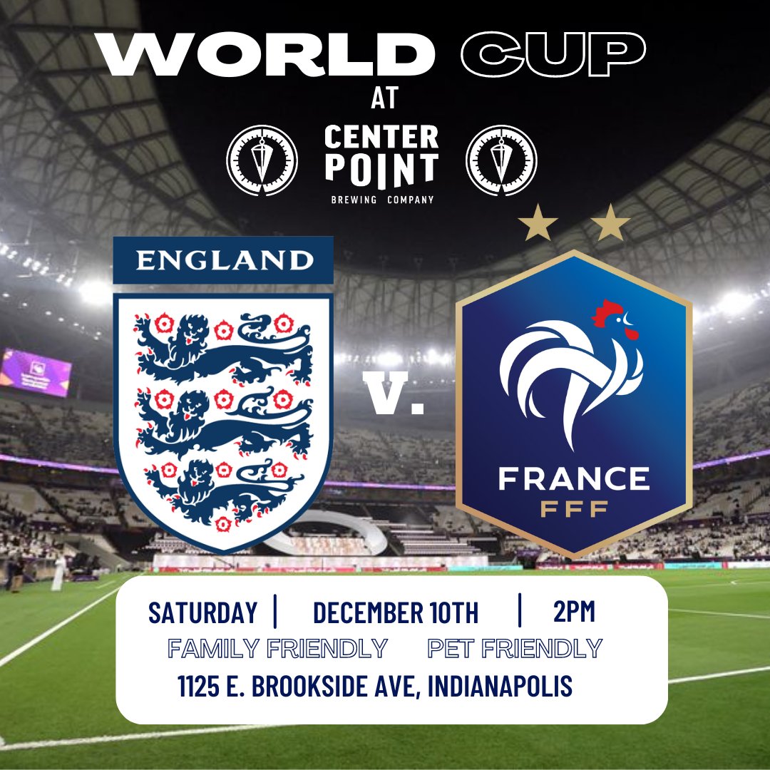 USA might be out of the running so who are you cheering on now?

Saturday we'll be open with the England v. France match on &amp; lots of local craft beer on draft. No reservations necessary, we open at noon!

#WorldCup2022 #worldcup #FIFAWorldCup #indysoccerbar #NearEastSideIndy