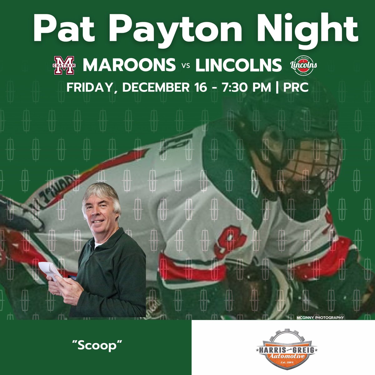 DEC 16th - calling on the Stonetown sports community to celebrate the 40 year career of reporter, Pat Payton! Don’t miss the special night to honour an amazing contribution to local sports <a href="/townofstmarys/">St. Marys, Ontario</a> @GOJHL <a href="/OHAhockey1/">Ontario Hockey Association</a> <a href="/HometownHockey/">Ontario Minor Hockey</a>