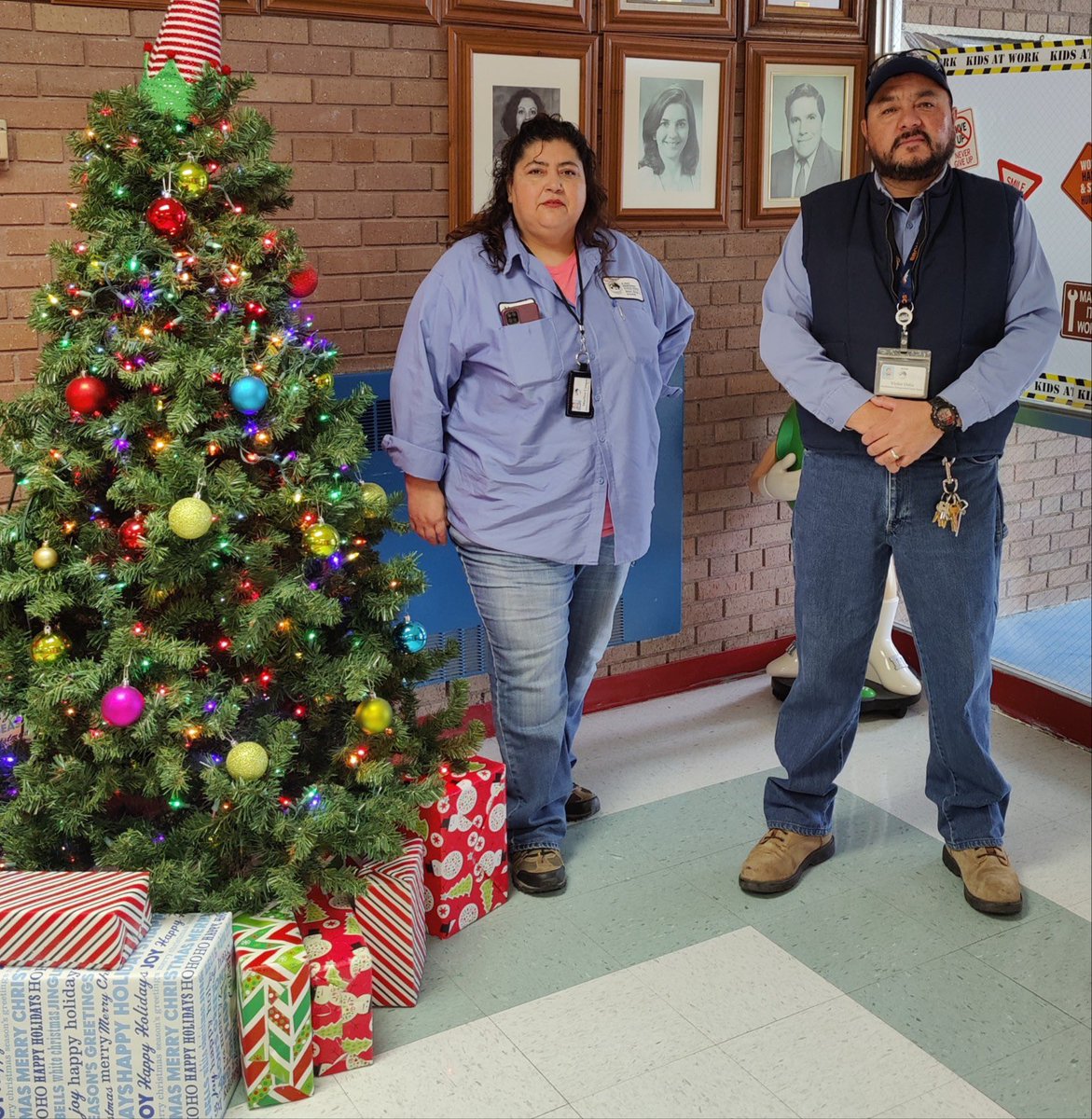 Thank you to Maritza Cangas and the EPISD Maintenance Department Angels for helping our Newman Families. Thank your for your generosity. Thank you also to Ms. Valerie Acuña in loving our Cowboys. #christmasangels   #focusonchildrenandfamilies @pauletta_howard @ELPASO_ISD