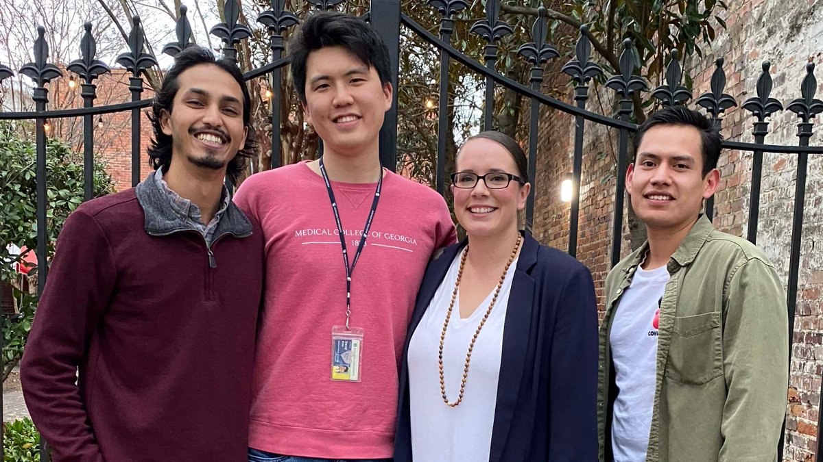 VascBioCenter's tweet photo. So very proud of our trainees and their mentors for doing so well and getting 4 AHA predoctoral fellowships funded. You Rock! 
Congratulations Jaser Doja/@JoeMiano3 ; David Kim/Neal Weintraub; @candee_barris/@bdc_eric; Josue Zambrano-Carrasco

#American_Heart; #MCG_AUG; https://t.co/K6oG7zfOlB