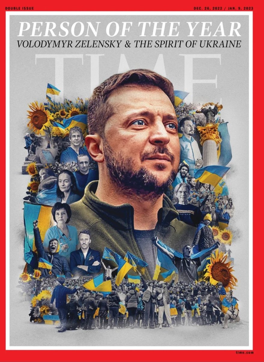 A true leader to his people, and the world
#PersonOfTheYear2022 
#Ukraine
#VolodymyrZelensky 
#SpiritOfUkraine