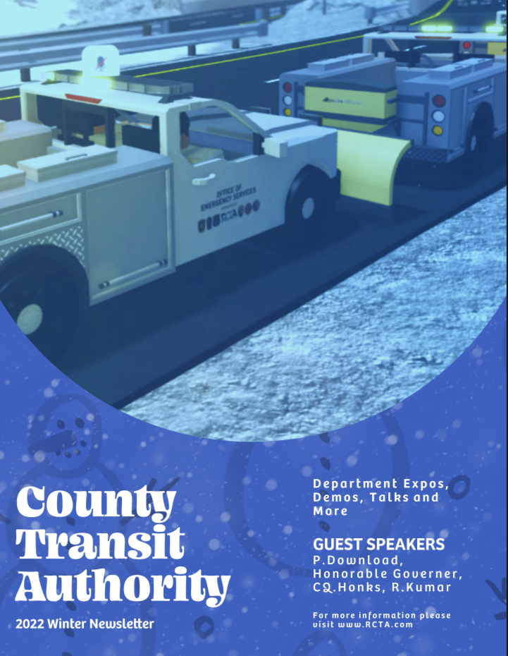 The Ridgeway County Transit Authority’s Office of Media and Public Affairs along with the departmental high command has recently issued a new newsletter! If you haven’t done so already check it out by joining the RCTA Discord server and view the channel #pr-releases.