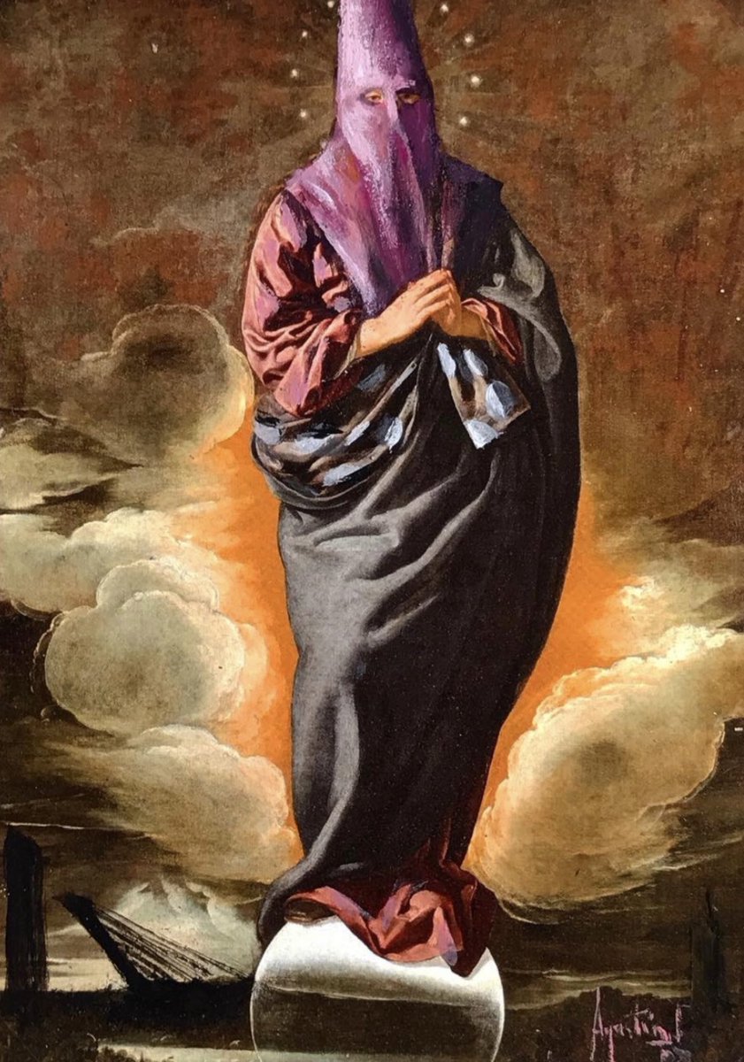AgustinIsraelbg's tweet photo. Promoción. #navidadx50 Como cada año en el mes de diciembre cada día hasta el día de reyes un original por 50 euros hoy este #inmaculada de #Velázquez  10x15 #acrilico sobre #postal  con #lagiralda  #torrepelli y #puentedelalamillo al fondo. https://t.co/xLMRS9dhIy