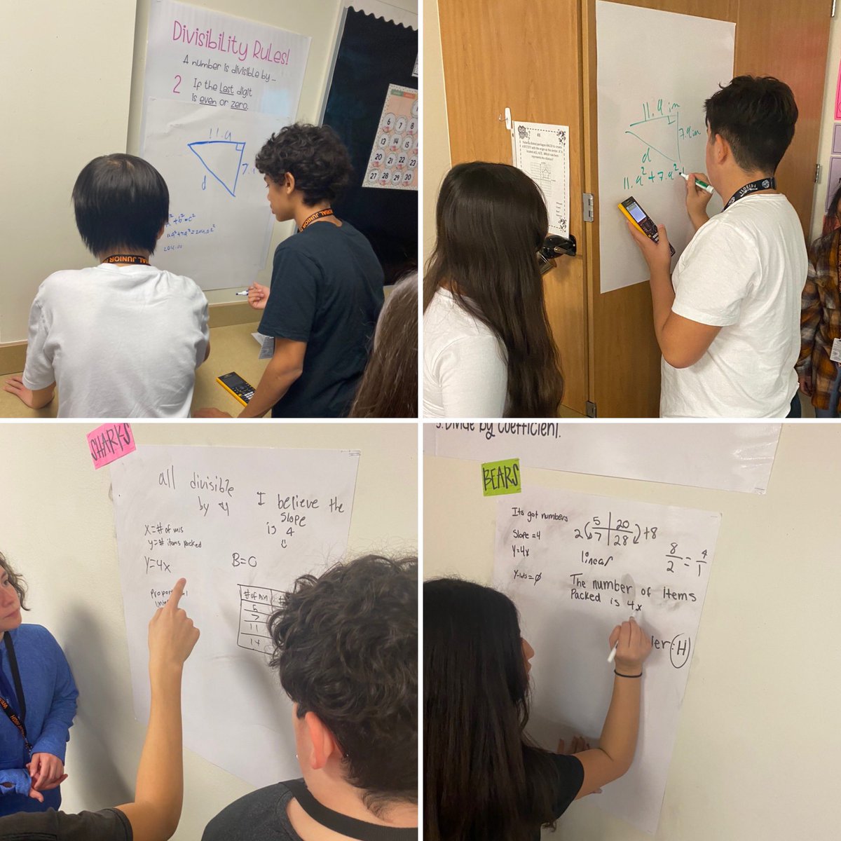 MathwithMrsC's tweet photo. 8th Math and Algebra tested out #VerticalNonpermanentSurfaces today and the results were 🤩🥰
#BuildingThinkingClassrooms
@MsMacksMath @WMJHJaguars @MMStutts11 #WMathJH #KatyModelsMath #GrowthMindset https://t.co/4zrEOhcpCf