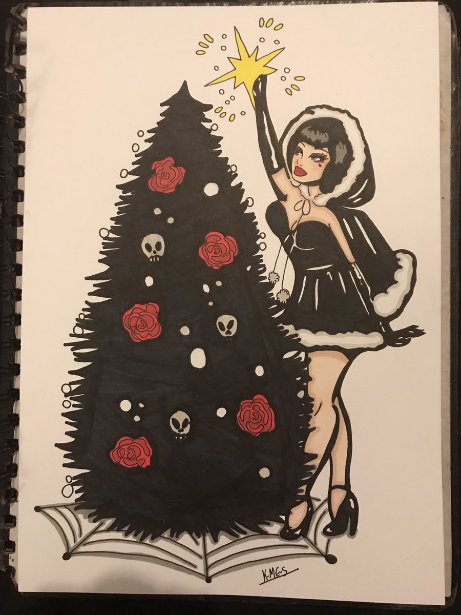 SP00KYKM's tweet photo. Merry goth Christmas 🥰🖤 https://t.co/dBROniShuL