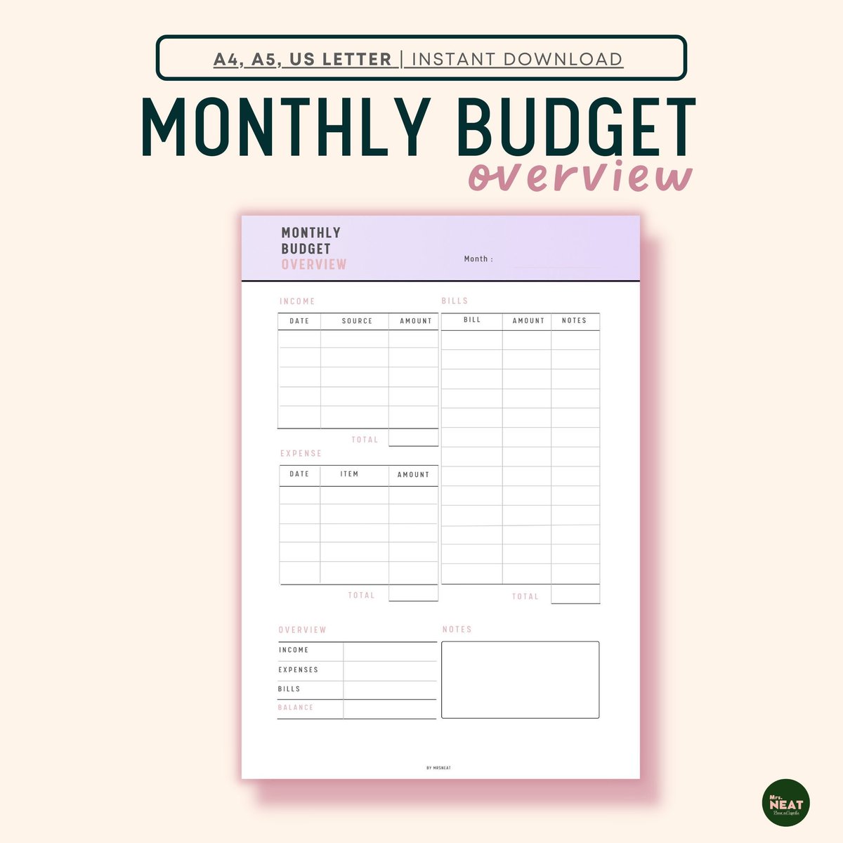 mrsneat3's tweet image. Excited to share the latest addition to my #etsy shop: Monthly Budget Overview, Budget Planner Printable, A4, A5, US Letter #budgetoverview #budgetplanner #budgettemplate #budgetplannerprint #budgetplanprintable #monthlybudgettracker etsy.me/3VGtgMY