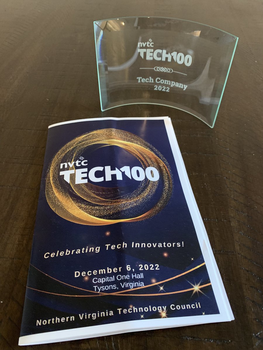 bhmarg21's tweet photo. Excited for @KarsunLLC  to be honored as part of the #Tech100 from @NoVATechCouncil event last night. 4th year in a row! https://t.co/fTTmfXzmIi