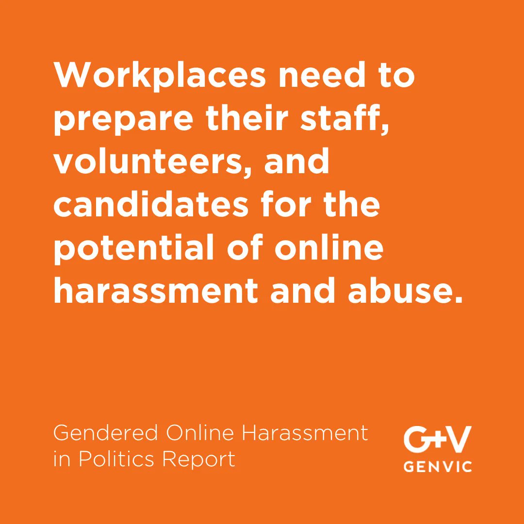 #RespectIs workplaces being proactive about gender based harassment workers, candidates or political representatives might face. Our democracy depends on it. Read our full report here: buff.ly/3VQlLmh #16DaysOfActivism
