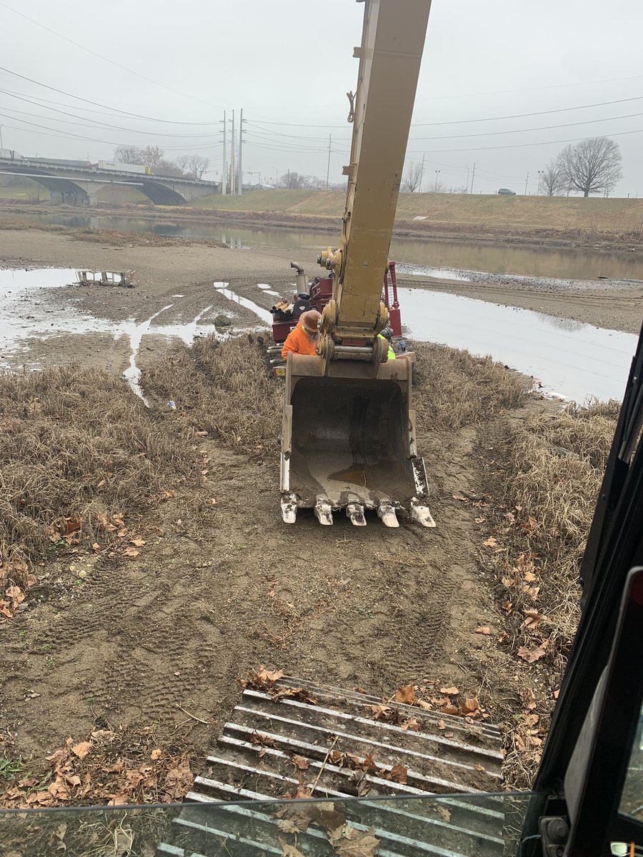 Had to rescue drill from river today!