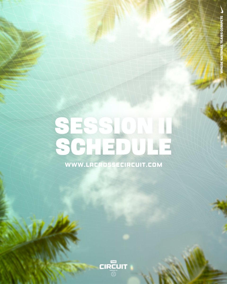 Session II schedule drop ⬇️

LacrosseCircuit.com 

#WhereNationalTeamsCompete