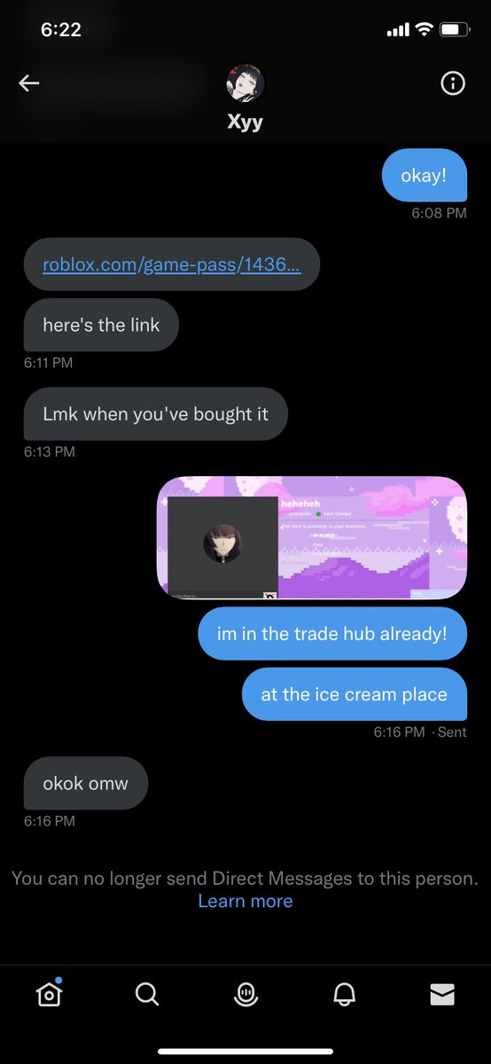 Clopfnob's tweet photo. @asshhxyy is a scammer! they have all fake proofs and scammed me out of 2.8k robux for witching hour halo. #royalehigh #royalehightrades #royalehightrade #royalehighcrosstrades #royalehighcrosstrading #royalehighgivaways #royalehighshop #robux #robuxtrades #rhd #rbx https://t.co/stsufFDr0K