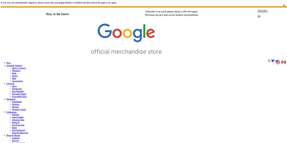 This is not a scam site. This is the official Google merch store that just so happens to look like a shady scam site.