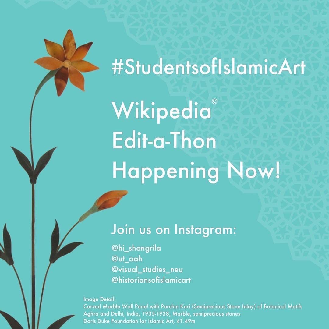We are so proud of these students and their work to produce more accurate, comprehensive, and diverse coverage of Wikipedia pages related to Islamic Art. You go, Huskies! 📚📈#studentsofislamicart <a href="/hi_shangrila/">Shangri La Museum</a> <a href="/ut_aah/">UT Art & Art History</a> @historiansofislamicart <a href="/northeastern/">Northeastern U.</a>camd @northeastern