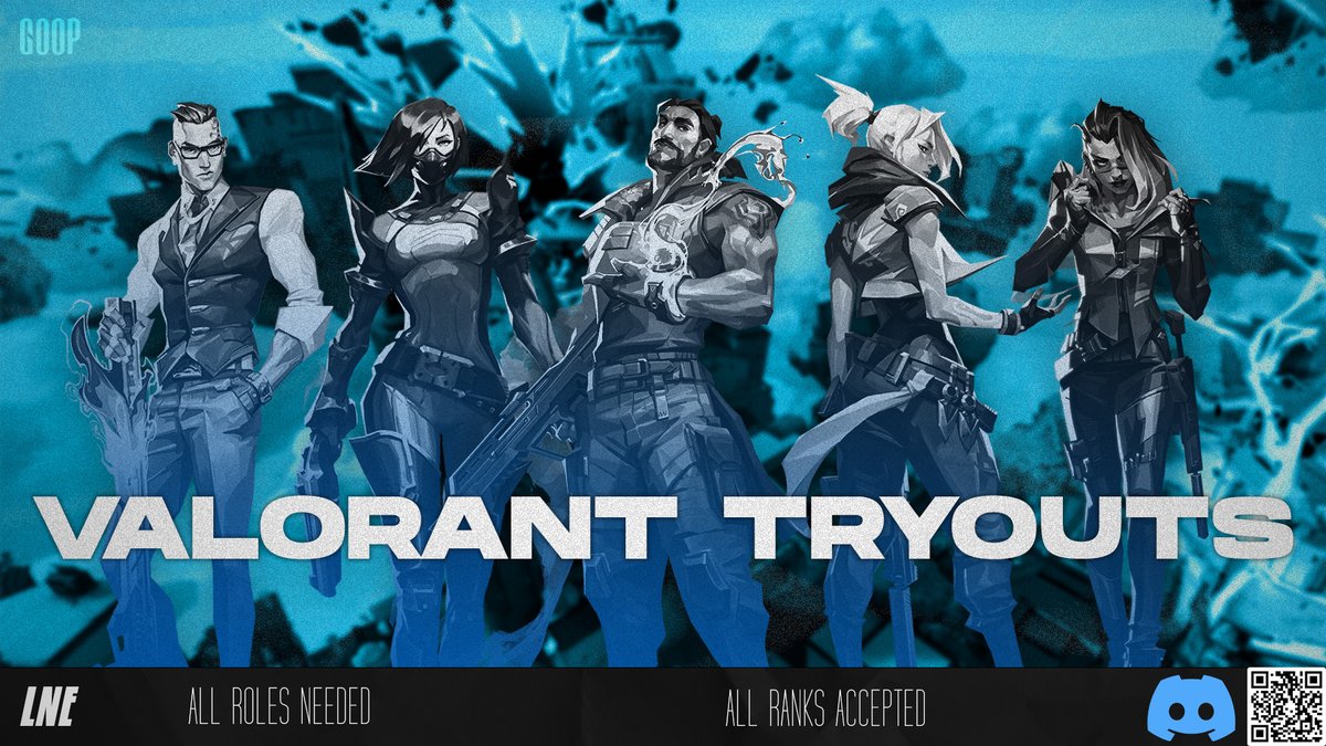 LateNiteEsports's tweet photo. We are still accepting Valorant tryouts until Friday! If you aren't interested in Valorant, we also have an active discord community that hosts game nights, events, giveaways, and more! Join our server if interested: 
https://t.co/X1nfSJjxIz https://t.co/VwH5CvQx4v