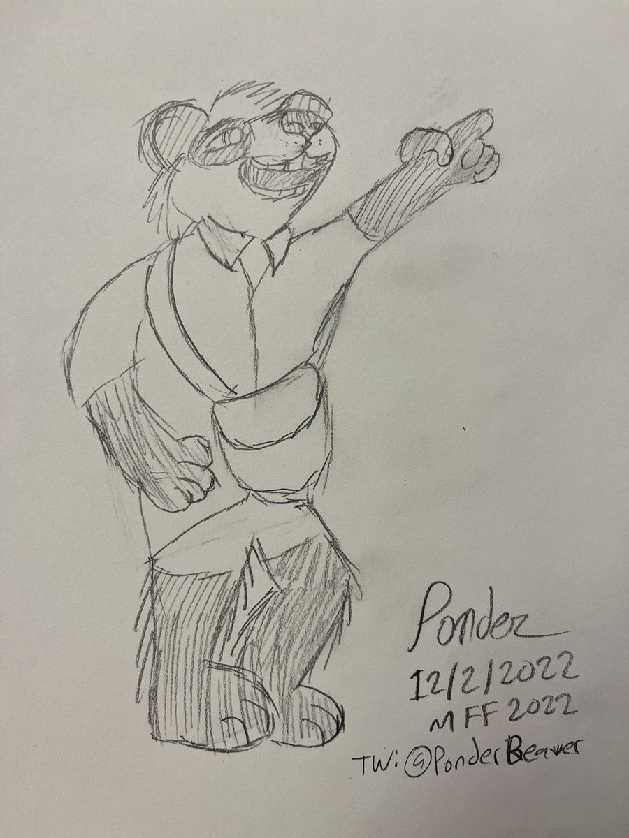 PonderBeaver's tweet image. Part 1: Art dump from #MFF2020: #Sketches I did for others at Friday’s #sketchbookswap with superhero/supervillain themes (in line with the con theme). #furryart #drawing #FurFest