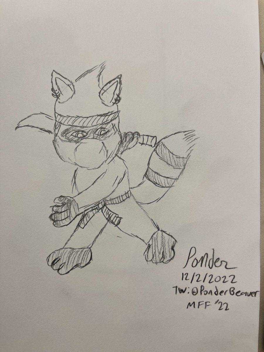 PonderBeaver's tweet image. Part 1: Art dump from #MFF2020: #Sketches I did for others at Friday’s #sketchbookswap with superhero/supervillain themes (in line with the con theme). #furryart #drawing #FurFest