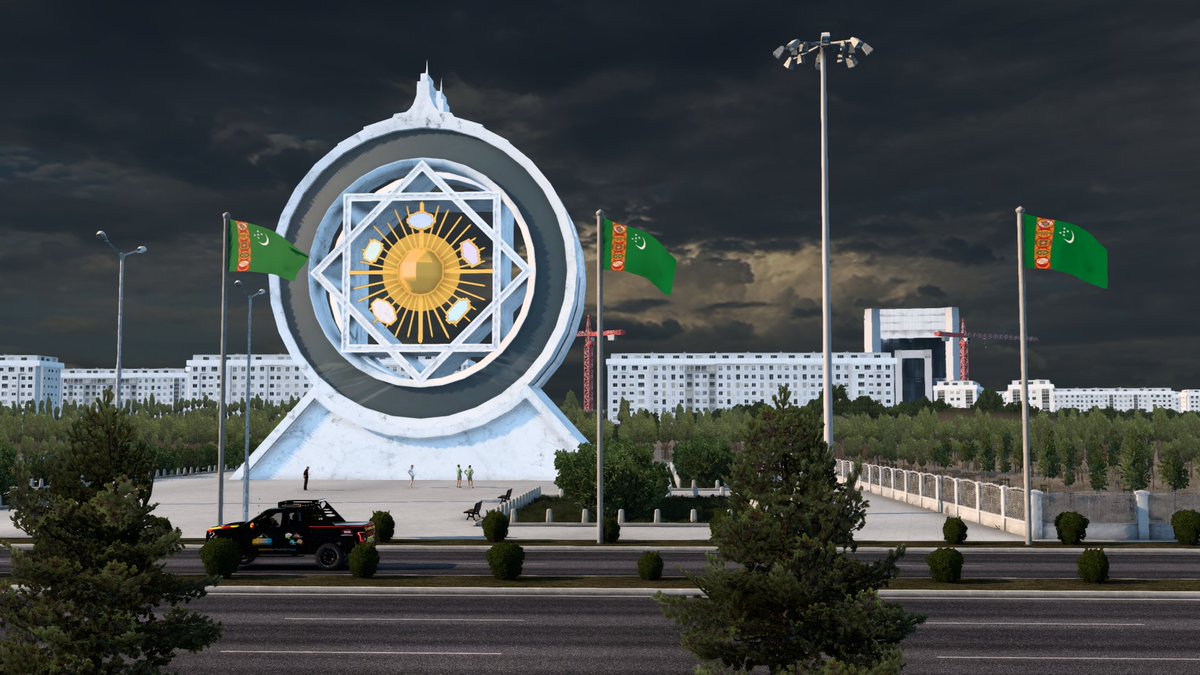 TMapsOfficial's tweet photo. Ashgabat Rebuilt - RTA 1.6 (wip)
#terramaps #atrans #ets2 #roadtoasia #rta #scs #game #trucks https://t.co/Hggon2Nl34