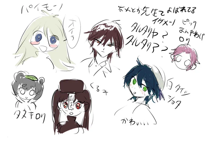 遊ぶ前に描いたうろ覚え絵 