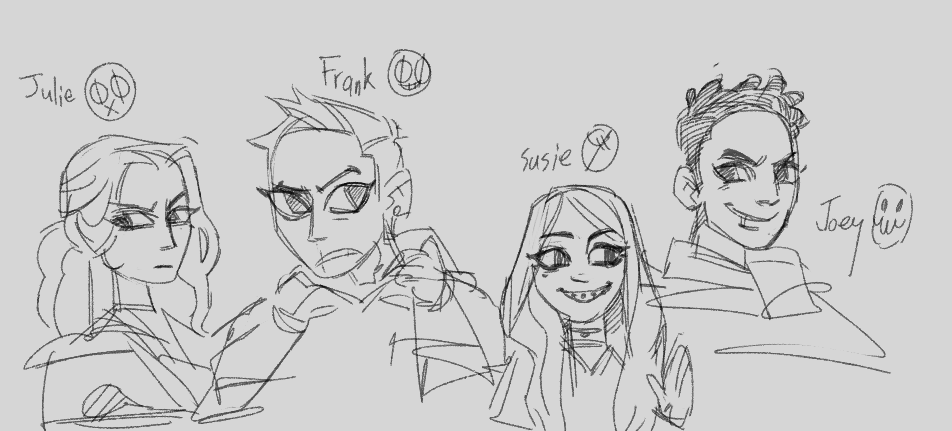 trying to. figure out how i should draw the kids 