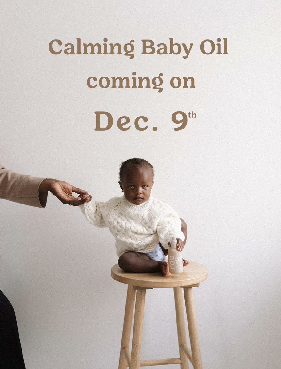 RoeWellness's tweet photo. Our clean, scentless &amp; non-greasy Calming Baby Oil will be available THIS Friday the 9th! See you on Friday, mammas. https://t.co/Ue92qcaRqQ