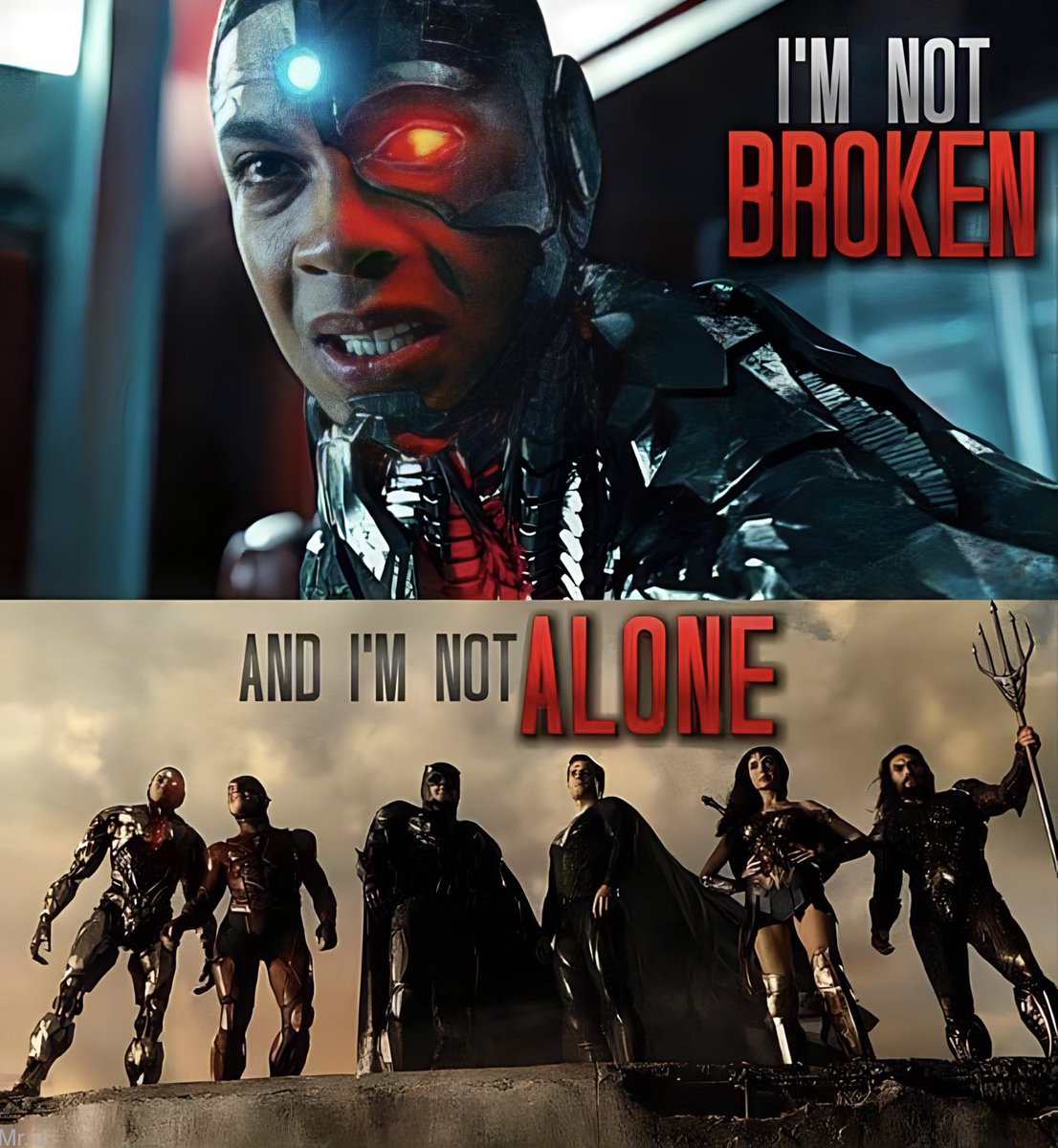 MrJArtwork's tweet photo. I’m not broken and I’m not alone. #DC #RestoreTheSnyderVerse https://t.co/FXE6A6Ip2b
