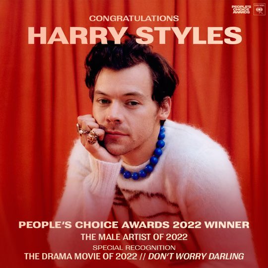 ColumbiaRecords's tweet photo. Congrats @Harry_Styles https://t.co/TmXxpoD44Z
