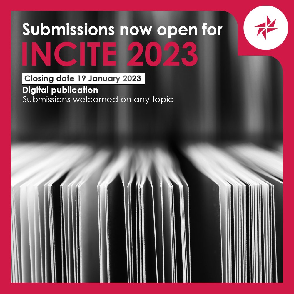ALIANational's tweet photo. Looking for a writing project over the summer? We are now seeking submissions for the first edition of INCITE for 2023. INCITE is undergoing a redesign to refresh the look-and-feel and will now be digitally published 4 times per year.

Learn more here https://t.co/Aa7gqT558A https://t.co/PtmCiBZTJI