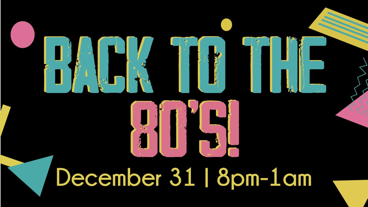 ColumbusINParks's tweet image. Dec 31-Jan 1 | 8pm-1am | Hamilton Community Center &amp;amp; Ice Arena | FREE
If you are in 7th -12th grade, let us take you back to the 80s! The night will include food &amp;amp; drinks, a photo booth, music, games, ice skating, video games, and prizes! Register - bit.ly/3zyZKQl