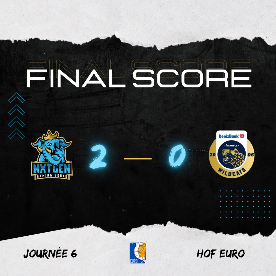 𝐑𝐄́𝐒𝐔𝐋𝐓𝐀𝐓𝐒 📊

𝗚𝗔𝗠𝗘 𝟭 
🆚 @No_Wins_Yet 
🏆 @Bounce2KLeague 
✅ 2-0 

𝗚𝗔𝗠𝗘 𝟮
🆚 <a href="/LDLC_OL/">LDLC OL 🦊</a> 
🏆 @HOFEuro2K 
⚠️ MATCH REPORTÉ 

𝗚𝗔𝗠𝗘 𝟯
🆚 <a href="/berlinwildcats/">DenizBank AG Berlin Wildcats</a> 
🏆 @HOFEuro2K 
✅ 2-0

#MakeItHappen 🐘