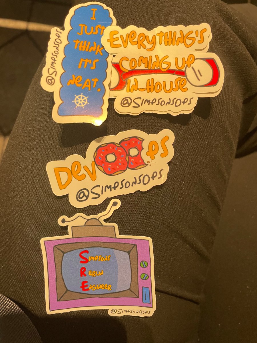 MelissaKaulfuss's tweet image. I got some sweet sweet @SimpsonsOps stickers! #srecon22 💛💛💛