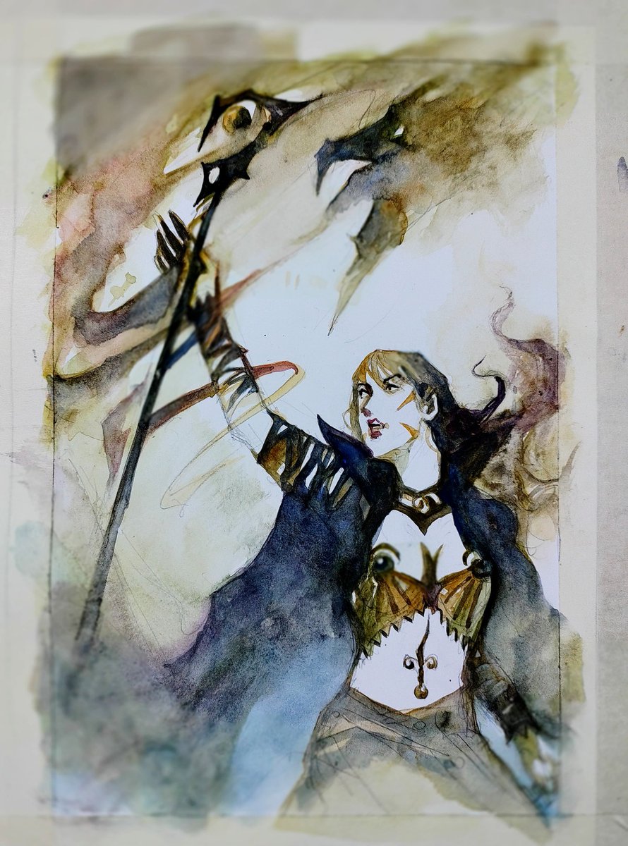 Glad to share this art Commission done for a client
I am illustratior of mtg Portal three kingdoms series 
Welcome any art commission request
#mtg #mtgartist #art #drawing #illustration #watercolour #handdrawn #artwork #sketch #colour #paint