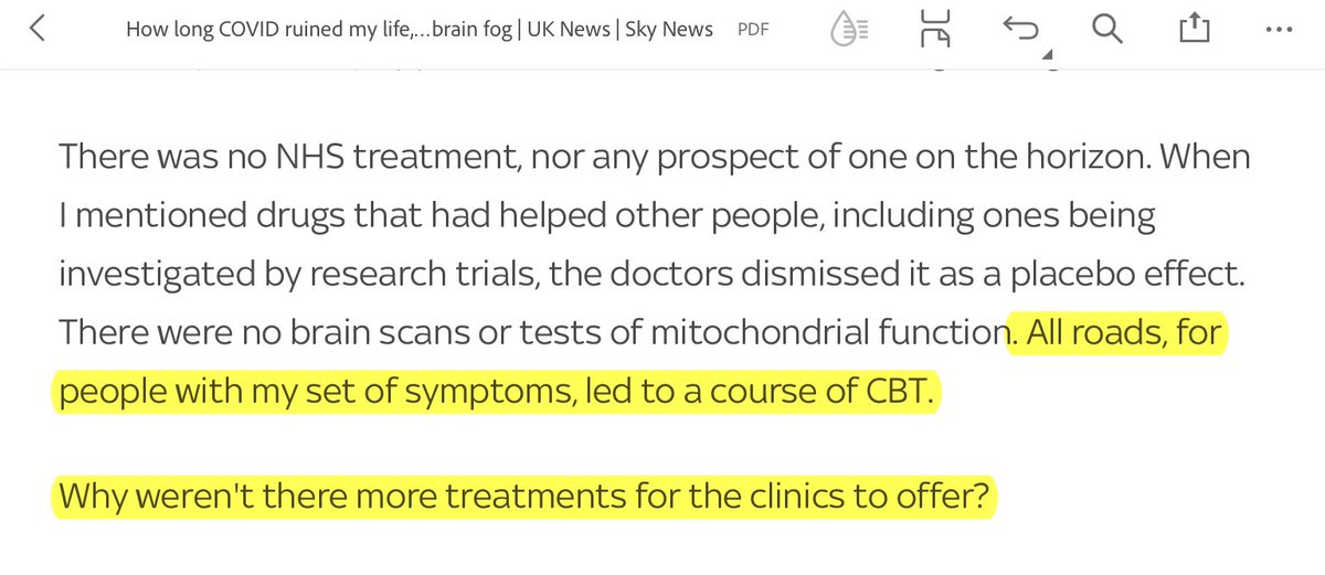 Huisarts_Vink's tweet photo. @ABrokenBattery @rowlsmanthorpe “All roads, for people with my set of symptoms, led to a course of CBT. Why weren't there more treatments for the clinics to offer?”
Answer: CBT #VestedInterestPsychiatry is all about
1) money and power
2) not about patient’s health
#OpinionBasedMedicine #MEcfs #LongCovid https://t.co/4mVcvXmR5B