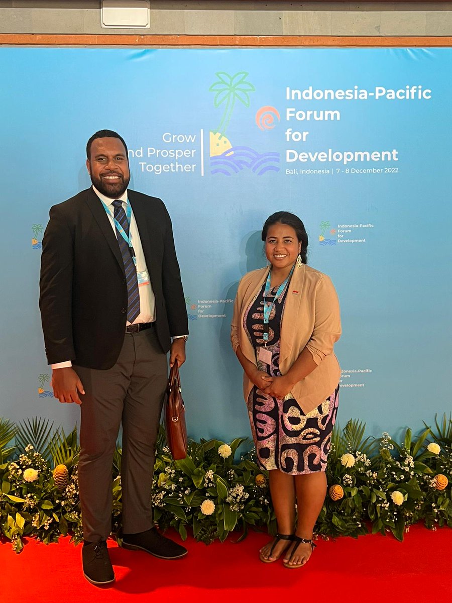 @AOSISChair @FiliTui from #Fiji and @686_ki from #Kiribati join the Indonesia-Pacific Forum for Development conference.
