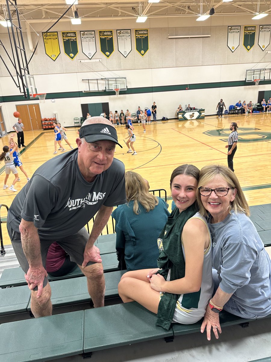 In Austin to watch our granddaughter Claire Yeah, I spell Claire right back play basketball tonight