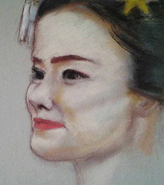 keithcarrick2's tweet photo. Geisha.Pastel pencils on canson touch paper.#pastel #pastelpencil #drawing #art #portrait #artistsontwitter https://t.co/MmNXiCnMWe