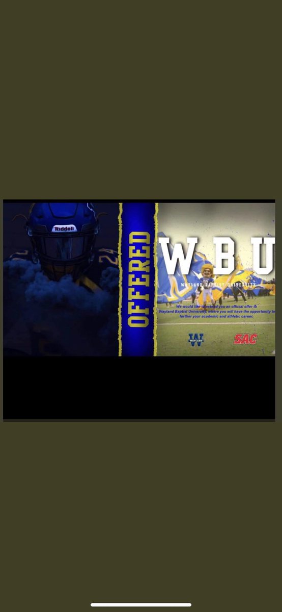 After a great talk with <a href="/Coach_Mora1/">Richard Mora</a> I’m am truly blessed to receive my first offer from <a href="/WBUFootball/">WBU Football</a> 🙏<a href="/CoachWhiteDB1/">Coach White</a> <a href="/806hsscmedia/">Jasone Pearson</a> @WBULBCOACH <a href="/CoachAntonPaige/">Anton Paige</a> <a href="/AbernathyFB/">Abernathy Football & Recruiting</a>