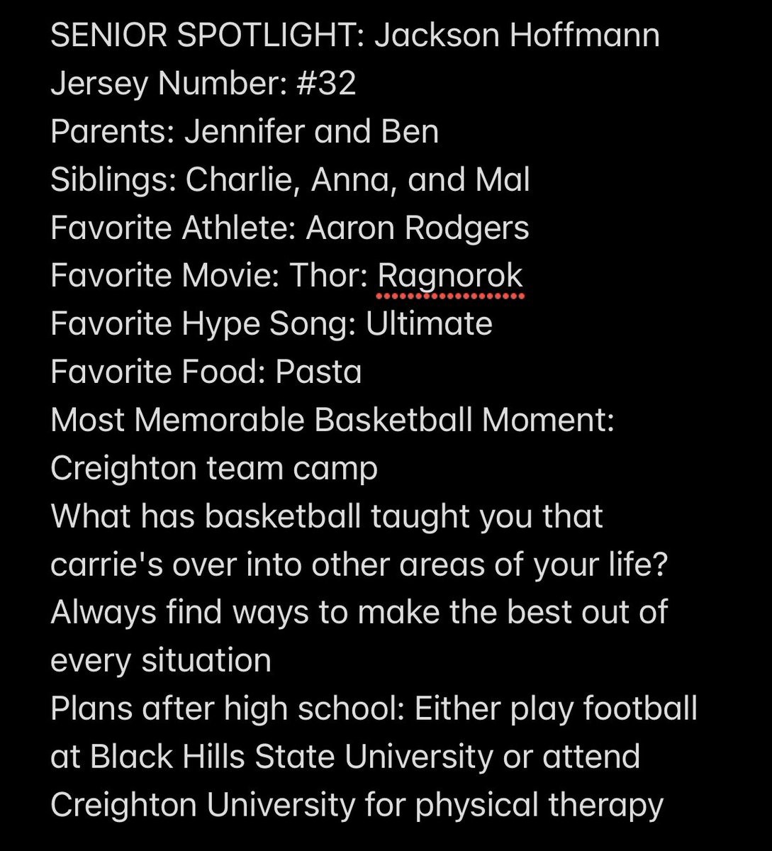 Senior Spotlight: Jackson Hoffmann