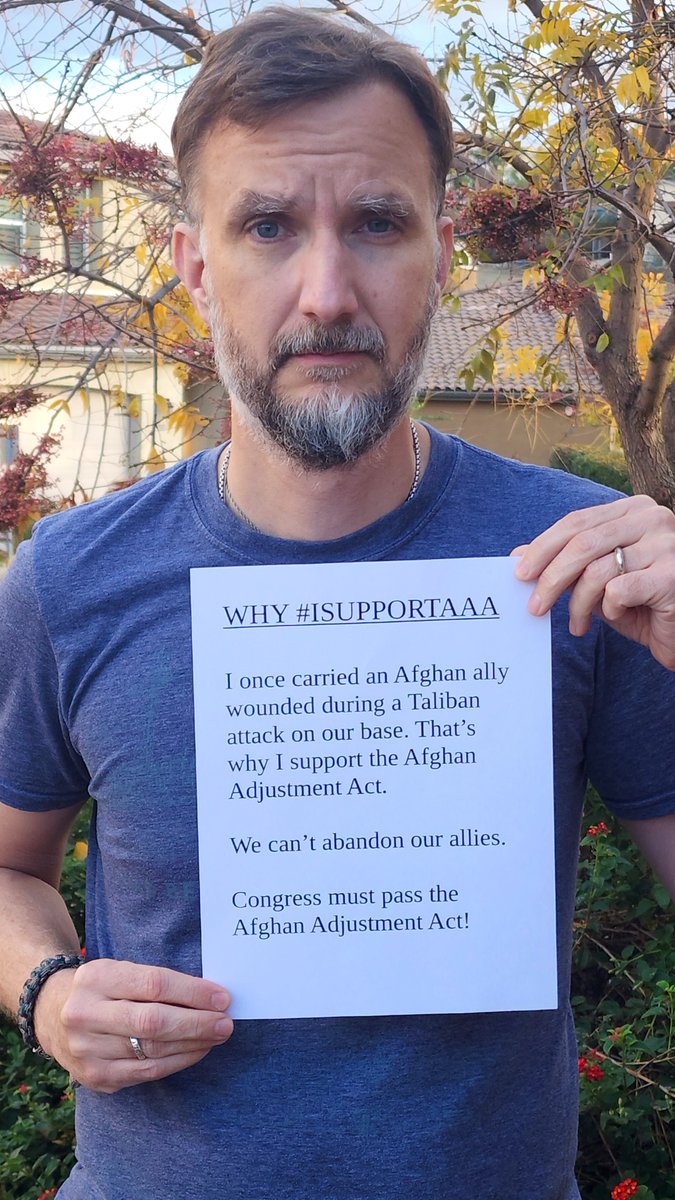 Congress MUST pass this.  Please contact your Senators and Representatives.  It only takes a minute.  The need is urgent.

#ISupportAAA #AfghanEvac #EvacuateOurAllies @Vets4AmerIdeals @LeaderMcConnell @SenSchumer @ChuckGrassley @DarrellIssa